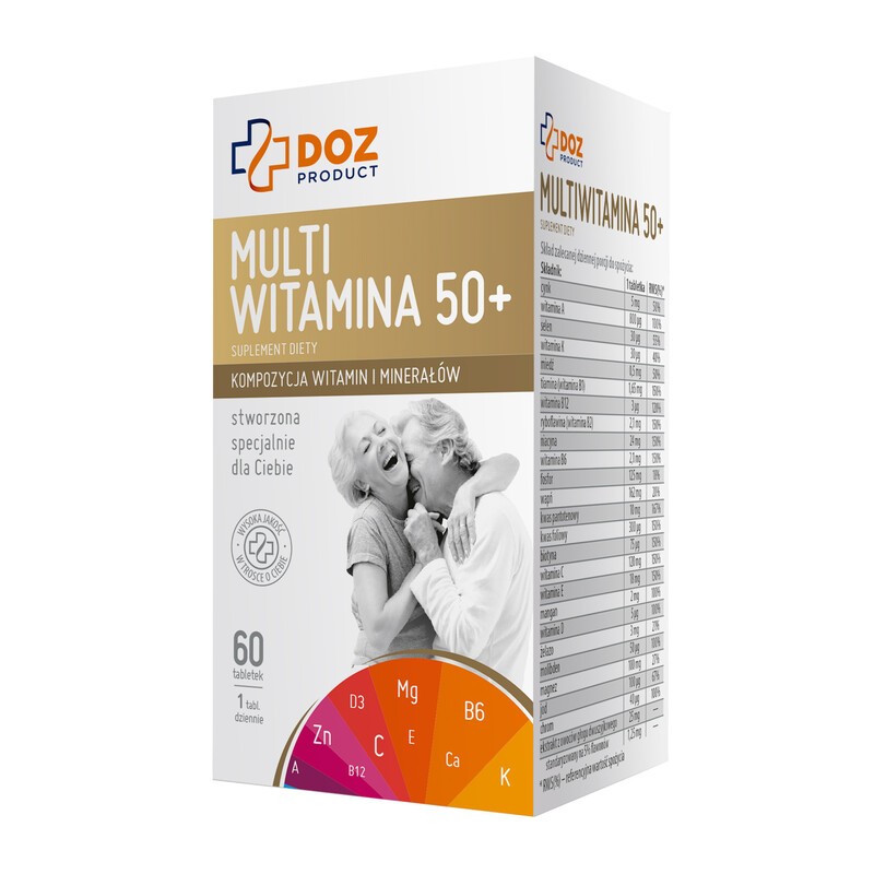 DOZ PRODUCT Multiwitamina 50 Tabletki Powlekane 60 Szt