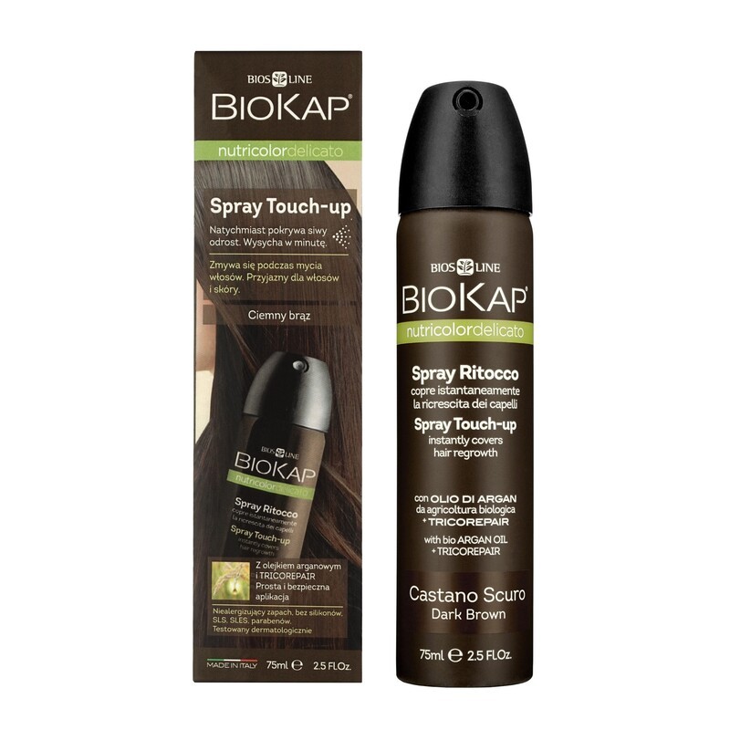 Biokap Nutricolor Delicato Spray Touch Up Spray Na Odrosty Ciemny