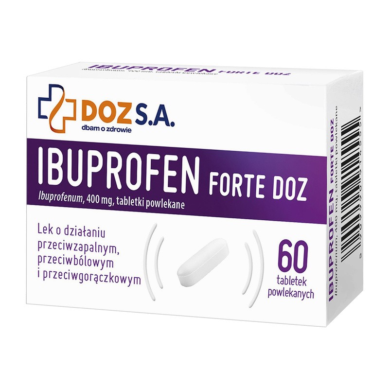 Ibuprofen Forte DOZ 400 Mg Tabletki Powlekane 60 Szt