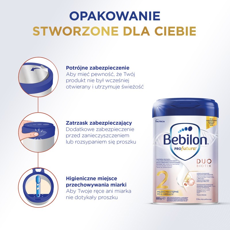 Bebilon PROfutura DUOBIOTIK 2 mleko następne po 6 miesiącu proszek