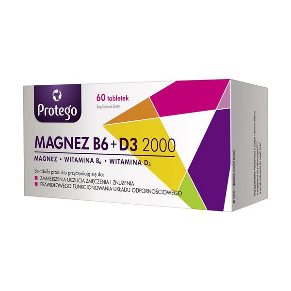 Protego Magnez B6 D3 2000 Tabl 60 Szt