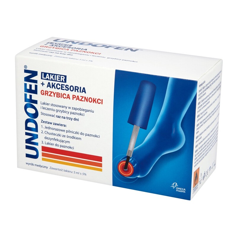 Undofen Lakier Lakier Do Paznokci Leczniczy Akcesoria 5 Ml