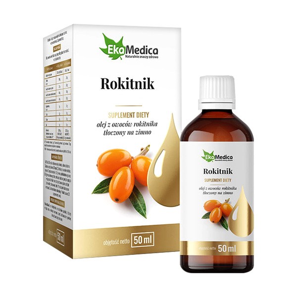 EkaMedica Rokitnik olej z owoców rokitnika 50 ml