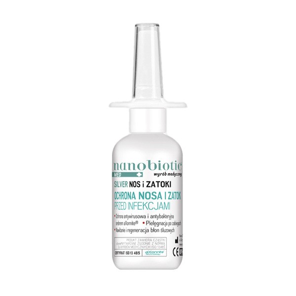 Nanobiotic Med Silver Nos I Zatoki Spray Do Nosa 30 Ml