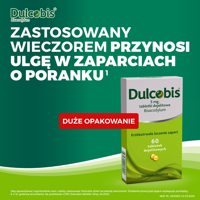 Dulcobis Mg Tabletki Dojelitowe Szt