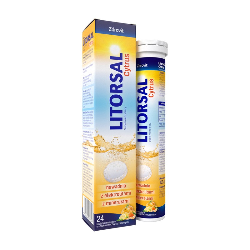 Zdrovit Litorsal Cytrus tabletki musujące 24 szt