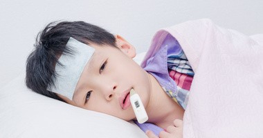 chore dziecko z Azji