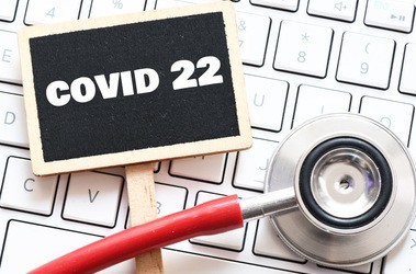 Tabliczka z nazwą COVID-22