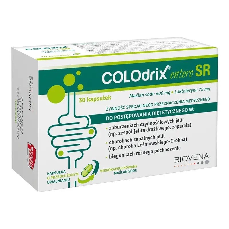 maślan sodu, Colodrix entero SR, kapsułki, 30 szt., ranking maślanów sodu