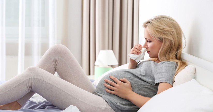 Ciężarna z objawami olergii