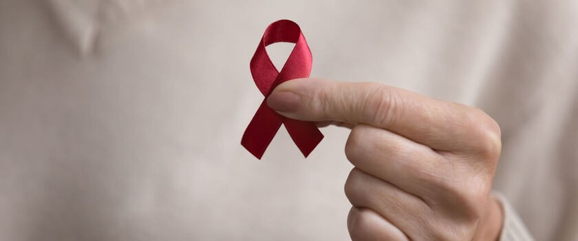 Wstążeczka będąca symbolem walki z HIV