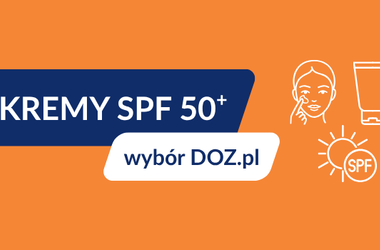 kremy spf 50 plus, zestawienie dozpl