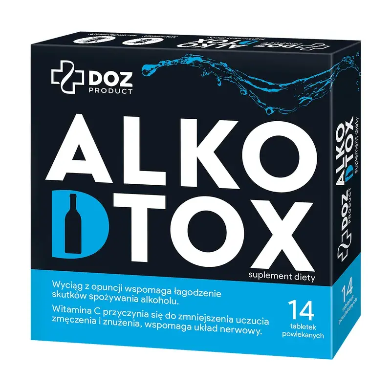 preparat na kaca DOZ PRODUCT Alkodtox, tabletki powlekane, 14 szt., ranking preparatów na kaca