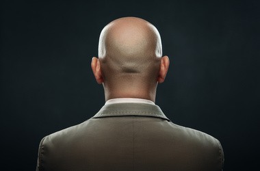 Głowa mężczyzny - miejsce przeprowadzania lobotomii