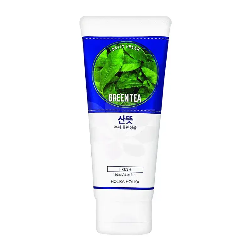 kosmetyk koreański Holika Holika Daily Fresh Green Tea, oczyszczająca pianka z zieloną herbatą, 150 ml, ranking kosmetyków koreańskich