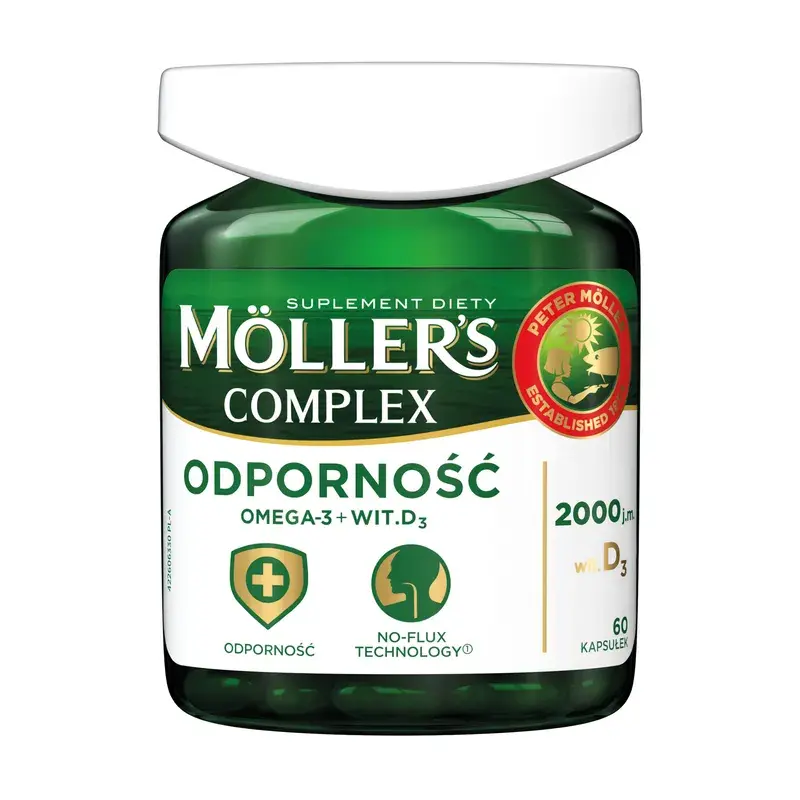 olej rybi Mollers Complex, kapsułki, 60 szt., ranking olejów rybich i tranów
