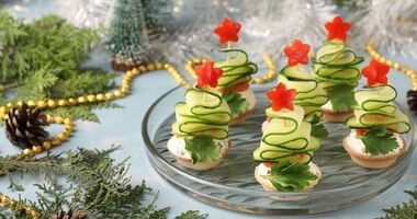 fit święta, zdrowe święta, zdrowe przepisy na święta, zdrowe świąteczne przepisy, choinki z ogórków