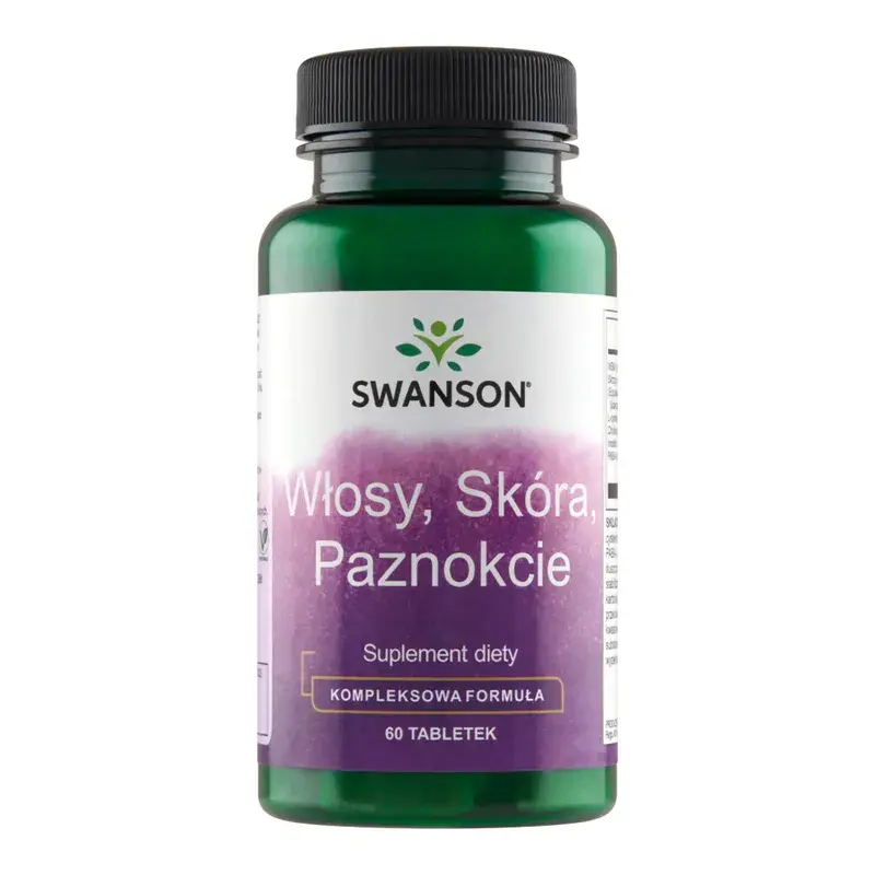 Tabletki Swanson Włosy, skóra, paznokcie, 60 szt., ranking tabletek na włosy, skórę, paznokcie