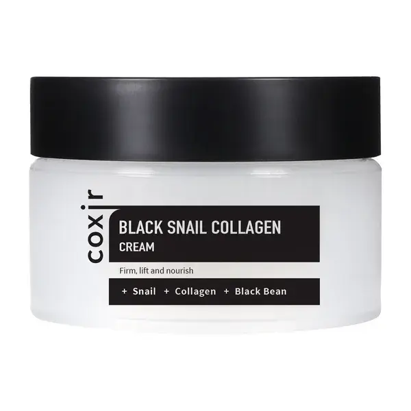 kosmetyk koreański Coxir Black Snail Collagen Cream, odżywczy krem przeciwzmarszczkowy, 30 ml, ranking kosmetyków koreańskich