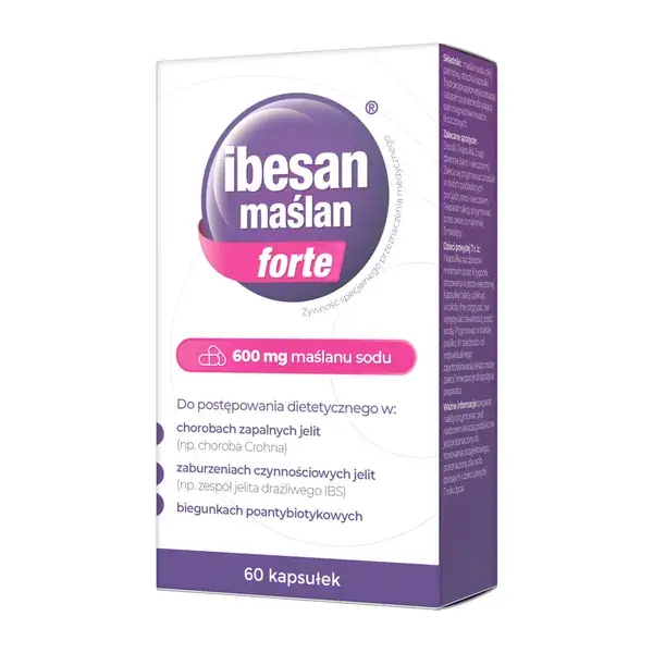 maślan sodu Ibesan maślan forte, kapsułki, 60 szt., ranking maślanów sodu