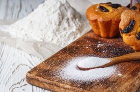 muffinki upieczone z użyciem węglanu amonu