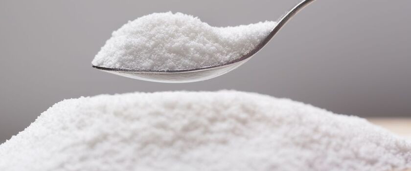 Łyżeczka słodziku. Sukraloza, E955. 