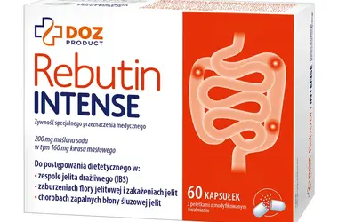 maślan sodu DOZ PRODUCT Rebutin INTENSE, kapsułki, 60 szt., ranking maślanów sodu