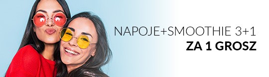 Napoje i smoothie 3+1 za 1 grosz