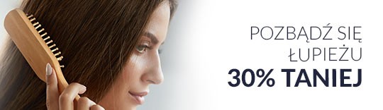 Włosy bez łupieżu 30% taniej