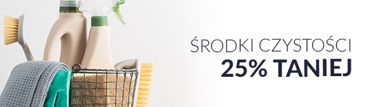 Środki czystości 25% taniej