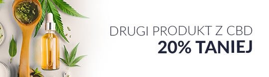 Drugi produkt z CBD 20% taniej.