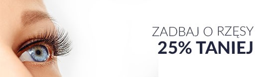 Zadbaj o rzęsy 25% taniej