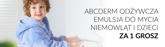 ABCDerm odżywcza emulsja do mycia niemowląt i dzieci za 1 grosz