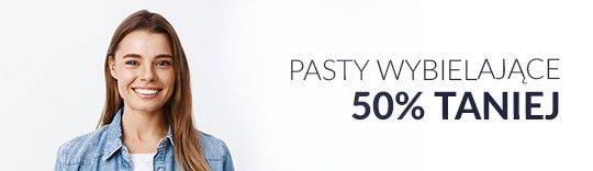 Pasty wybielające za połowę ceny