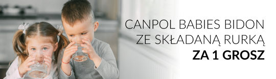 Canpol babies bidon ze składaną rurką za 1 grosz