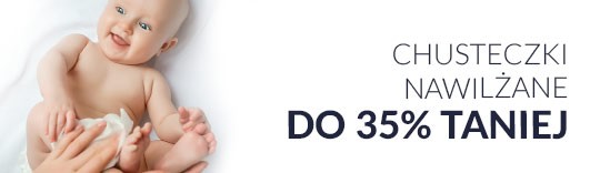 Chusteczki nawilżane do 35% taniej