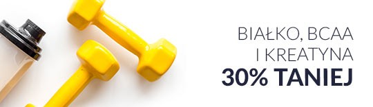 Białko, BCAA i Kreatyna 30% taniej