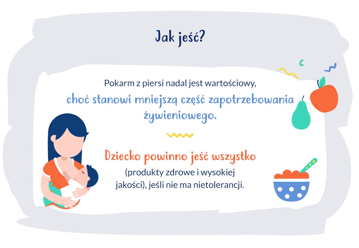 infografika dieta dziecka w 11. miesiącu życia