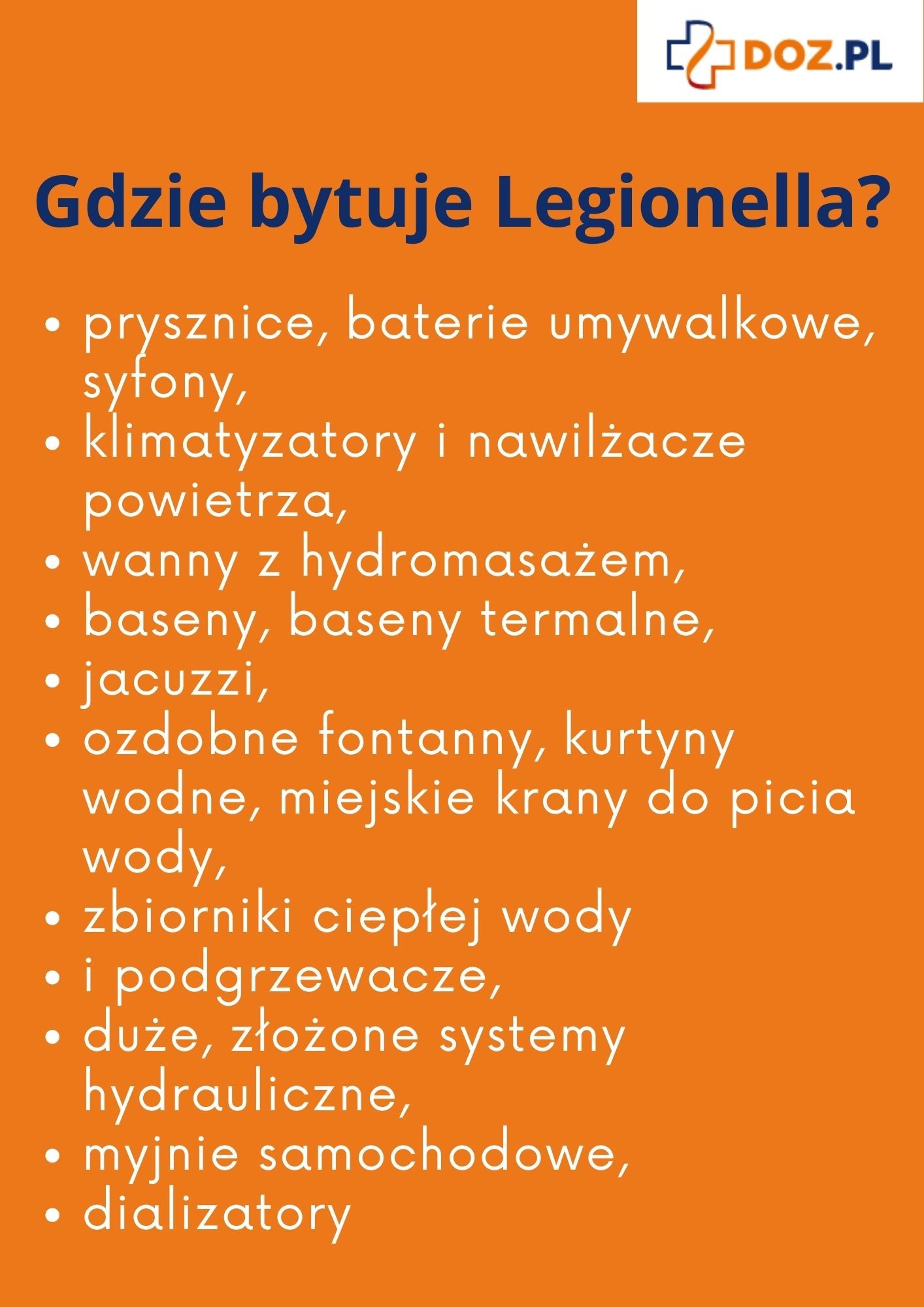 Skąd się bierze Legionella pneumophila? Jakie są źródła zakażenia legionellozą?