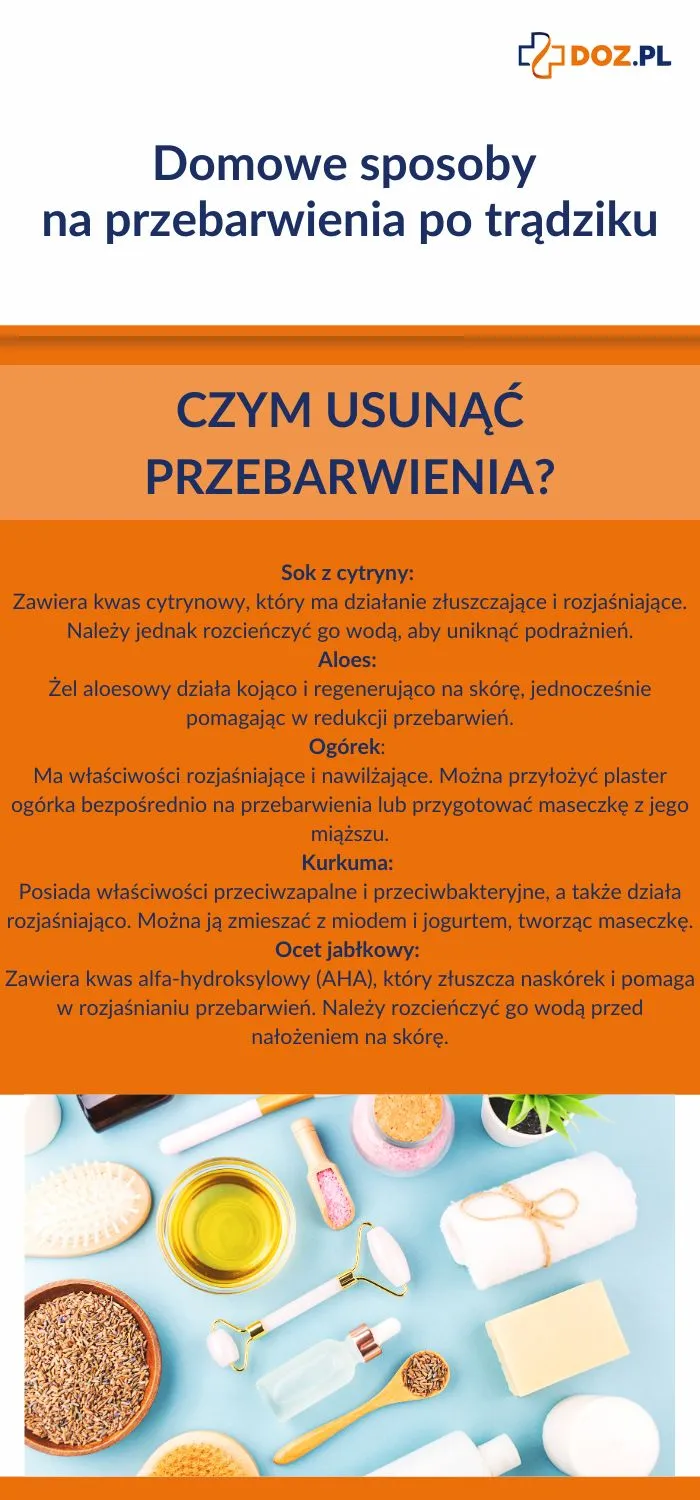 czym w domu zmniejszyć plamy po trądziku?