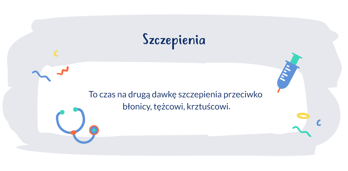infografika szczepienia dziecka w 4 miesiącu życia