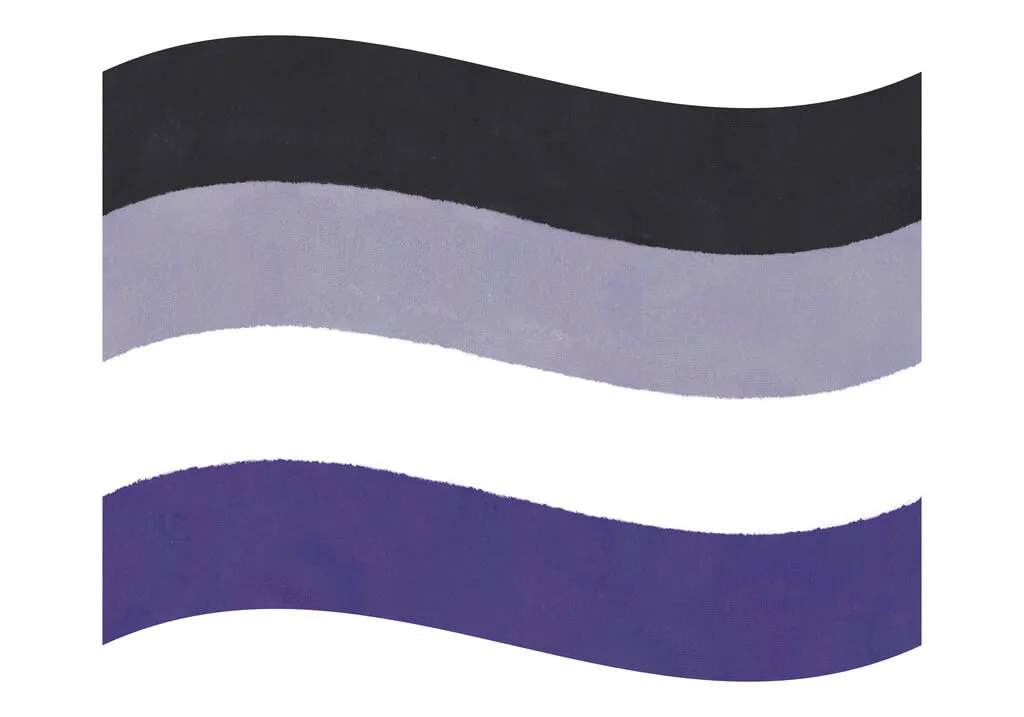 Aseksualizm - flaga
