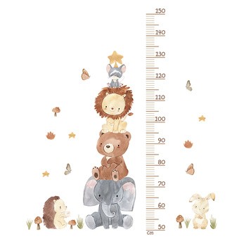 Sipo, Naklejki na ścianę dla dzieci, Piramida Zwierzątka, 1 szt.