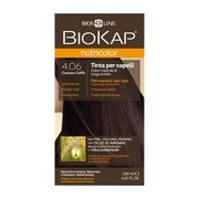 alt Biokap Nutricolor, farba do włosów, 4.06 kawowy brąz, 140 ml