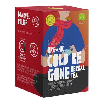 Diet-food, Bio Cold Be Gone Herbal Tea, herbata ziołowa z rooibosem, 20 x 1,5 g