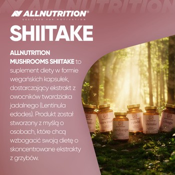 Allnutrition Mushrooms Shiitake, kapsułki, 60 szt.