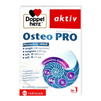 Doppelherz aktiv Osteo PRO, tabletki, 60 szt.
