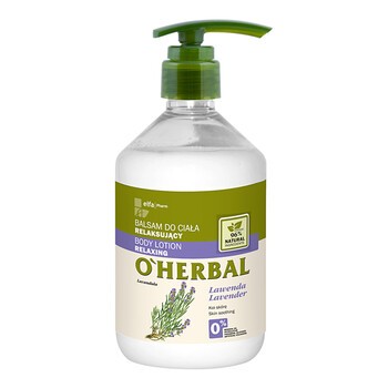 O`Herbal, relaksujący balsam do ciała, lawenda, 500 ml