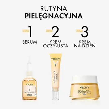 Zestaw Vichy Neovadiol Magistral, odżywczy i redukujący wiotczenie balsam na dzień, 50 ml + odżywczy i modelujący owal twarzy krem na noc, 50 ml