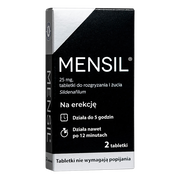 Mensil, 25 mg, tabletki do rozgryzania, żucia, 2 szt.
